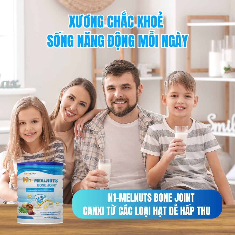 N1-Mealnuts Bone Joint – Giải pháp dinh dưỡng minh bạch cho xương khớp khỏe mạnh từ Nano Group
