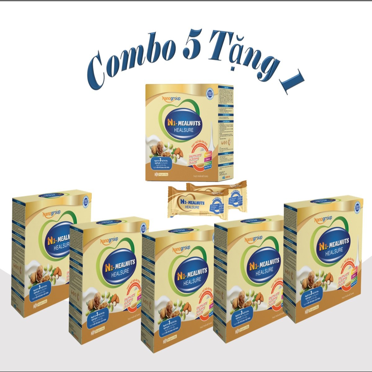 COMBO Sữa Hạt Dinh Dưỡng N1-MEALNUTS HEALSURE ( PHỤC HỒI ) Hộp Giấy 16gói x 25gr