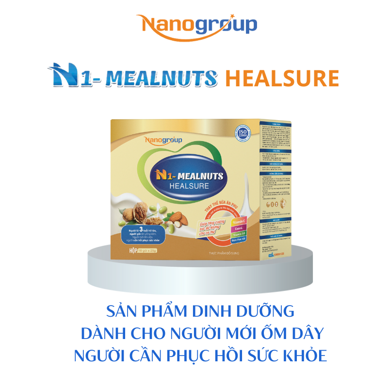 Sữa Hạt N1-MEALNUTS HEALSURE (Phục hồi) Hộp Giấy 16 gói x 25gr